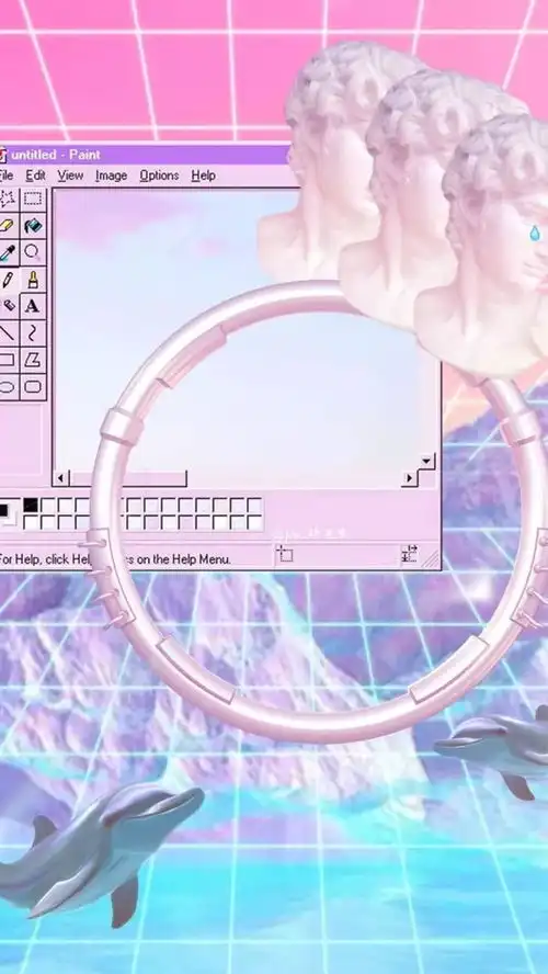 抖音蒸汽波手机壁纸分享
