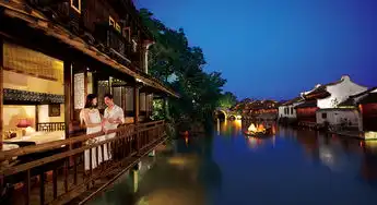 杭州乌镇2日1晚半自助游5钻夜宿西栅内往返接送门票可自选杭州住宿
