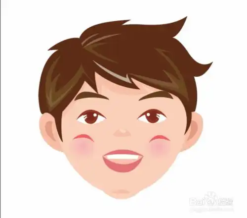 卡通男生头像设计
