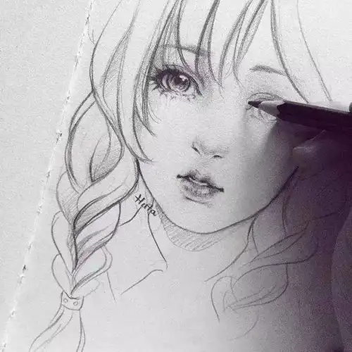 手绘小姐姐教你用铅笔画小姐姐
