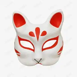 日式红白色狐狸面具素材图片免费下载高清png千库网图片编号9065385
