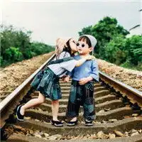 青梅竹马小孩情侣头像可爱的萌娃恋人
