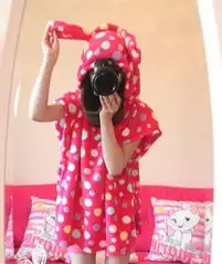 luna推荐可爱家居服粉爱心圆点点两款
