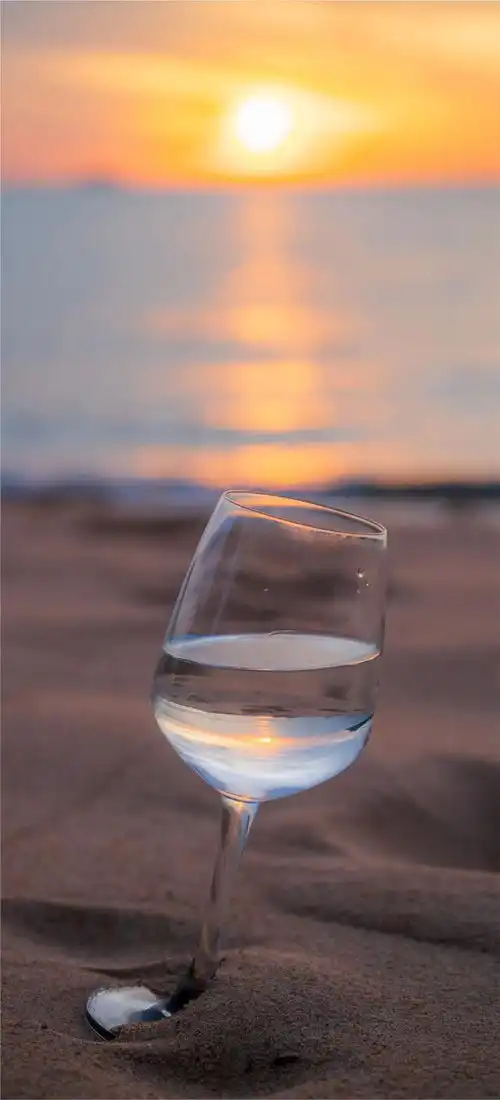 海边沙滩唯美意境壁纸
