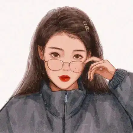 一组超好看的手绘女生头像
