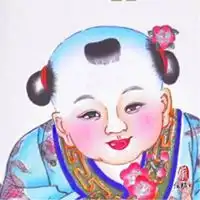 年画娃娃头像情侣微信头像图片大全
