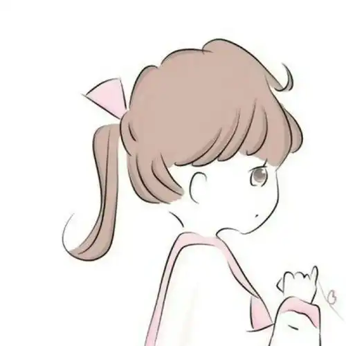 卡通手绘情侣头像
