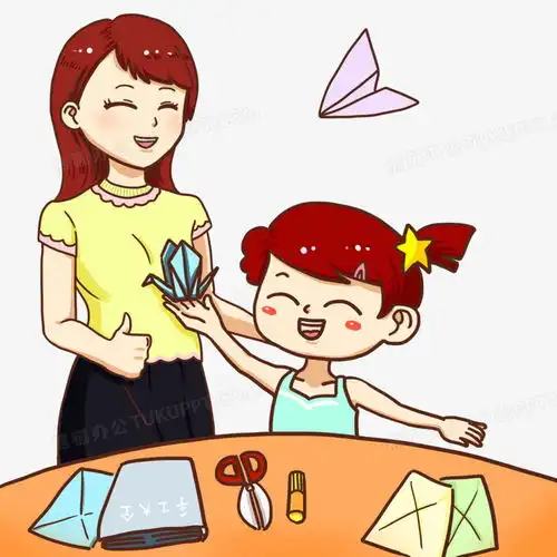 卡通手绘儿老师教学生做手工手绘元素png图片素材免费下载手绘png20002000像素
