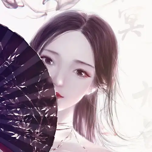 大触手绘精致九歌扇子美人可壁纸头像
