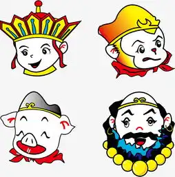 卡通师徒四人头像素材图片免费下载高清psd千库网图片编号8271743
