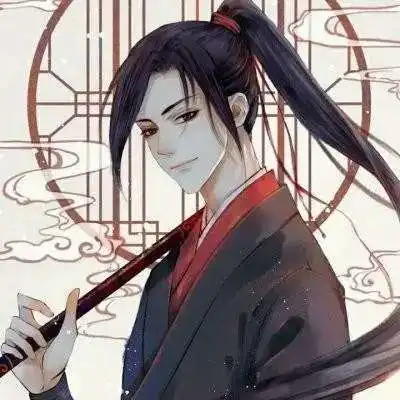 唐崎夜雨手绘古风自截唯美男头
