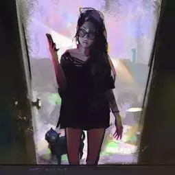 创意国人画师的超写实人物插画作品,梦幻感十足
