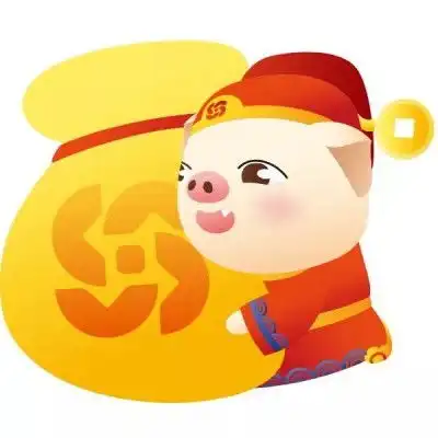 财神猪图片头像图片
