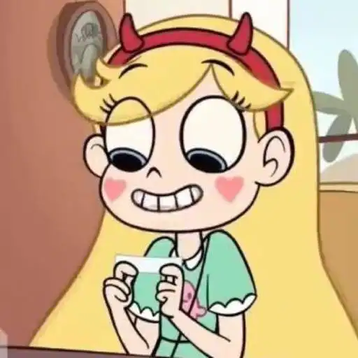 这个黄头发带恶魔角,心形腮红的女孩是什么动漫里的
