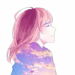 情侣头像动漫半脸或侧颜
