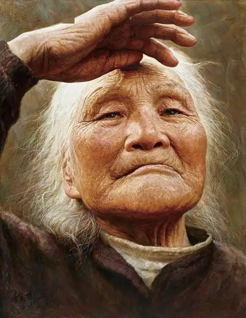 名作画家笔下的父亲很让人感动
