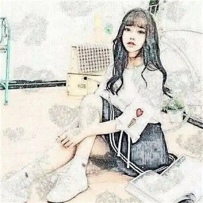 素描头像女生,唯美好看漂亮的女青年素描头像真人图片
