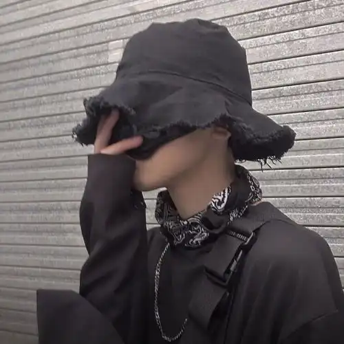 不露脸男头花式挡脸男生头像
