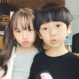 小孩情侣头像超萌小可爱超萌情头一对
