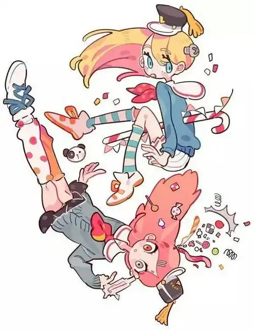 q萌的小女孩插画王氏教育
