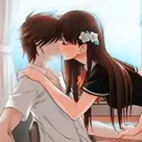 女生强吻男生的萌萌的动漫头像微信头像图片大全
