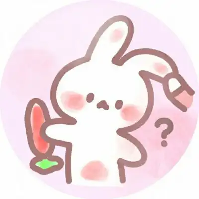 兔兔头像超可爱萌萌哒好看的兔子头像图片
