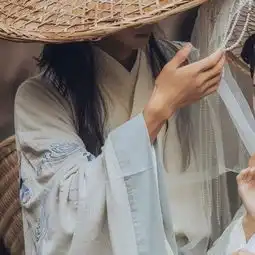 唯美清秀的古风情侣双人头像牵着你老去
