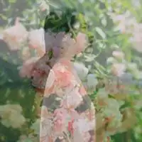 欧美带花情侣头像

