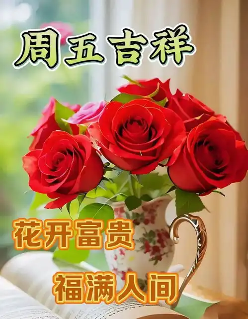 5月17日周五快乐,星期五早安漂亮祝福图片,万事顺心
