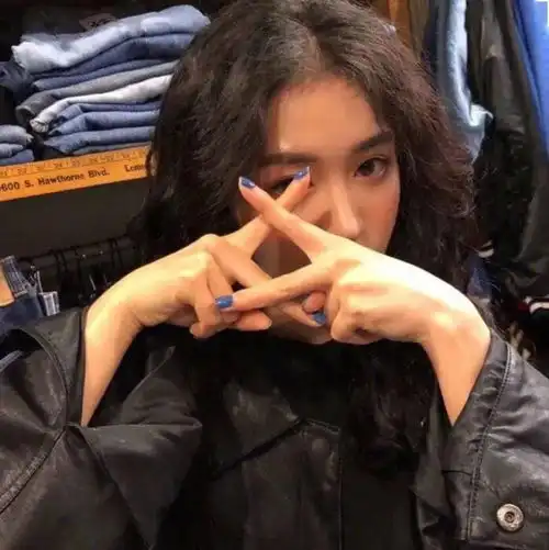 美好真人系列女生头像
