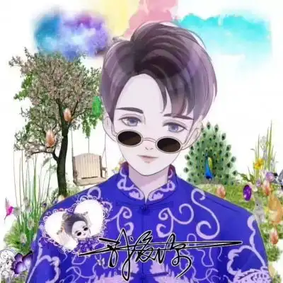 成熟简约微信情侣头像两张配对2020微信配对头像一左一右卡通
