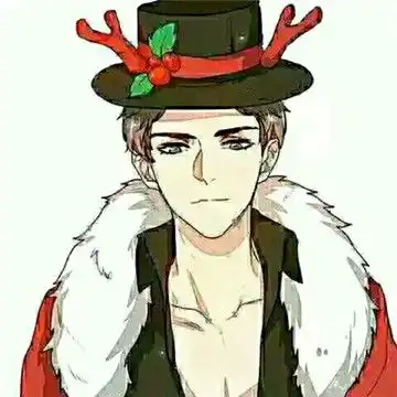 卡通版超萌圣诞情侣头像
