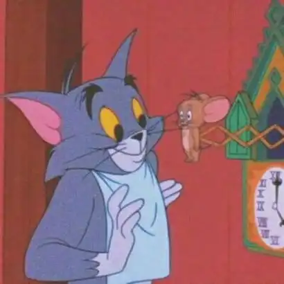 猫和老鼠cp头像情侣图片
