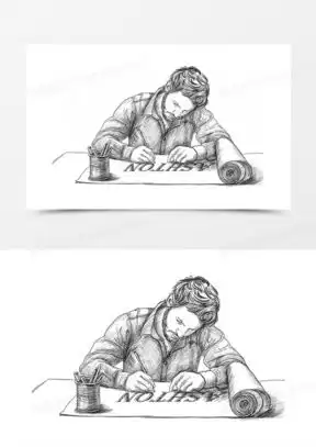 人物素描图片大全简单漂亮
