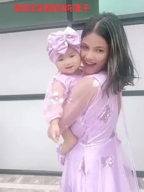 我的混血宝宝和尼泊尔妻子异国风情异域风情小姐姐尼泊尔记录海外生活
