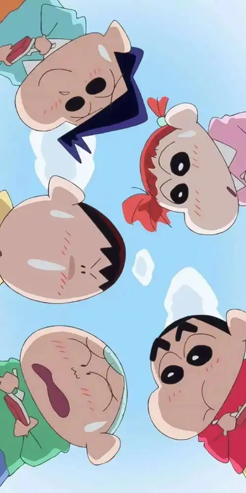 蜡笔小新壁纸生活甜甜,好运连连
