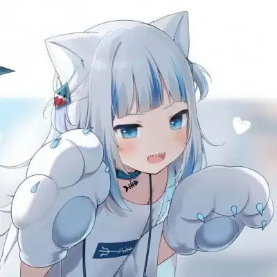 一组超可爱的猫耳少女头像
