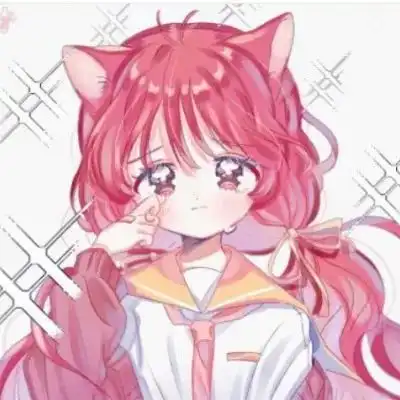 女生软萌动漫头像雨之落
