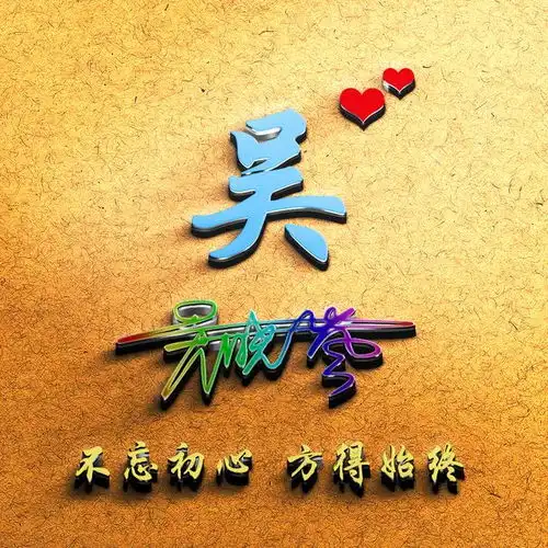 磨砂彩色高端姓氏头像,13张精品打磨,高雅大方
