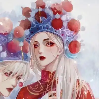 动漫古风结婚情侣头像亲密恩爱一男一女动漫情头
