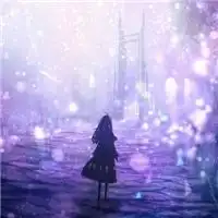 动漫女背影生头像可爱清新
