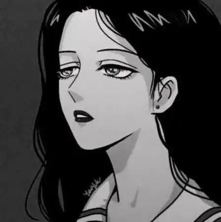 微信头像超绝美的黑白动漫风男生女生头像
