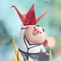 2019猪宝宝头像图片大全粉色可爱猪宝宝高清头像

