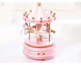 旋转木马音乐盒天空之城八音盒520情人节生日礼物送老婆女友闺蜜孩子同学创意礼品61六一儿童节礼物抖音
