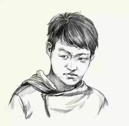 速写人物头部画不好,想高分很难啊
