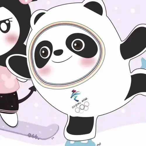 冬奥吉祥物冰墩墩和雪容融情侣头像,你喜欢吗快和你的另一半用起来吧
