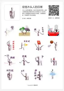 原创微信表情定格木头人的日常
