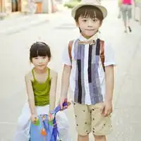 萌小孩情侣唯美头像从此我的人生风景里没有你
