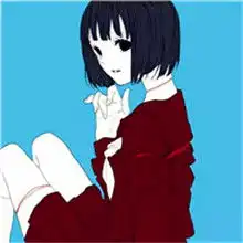 可爱短发卡通女生头像每一根发丝似乎都有活力
