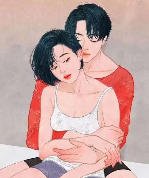 微信头像,唯美插画,情侣头像
